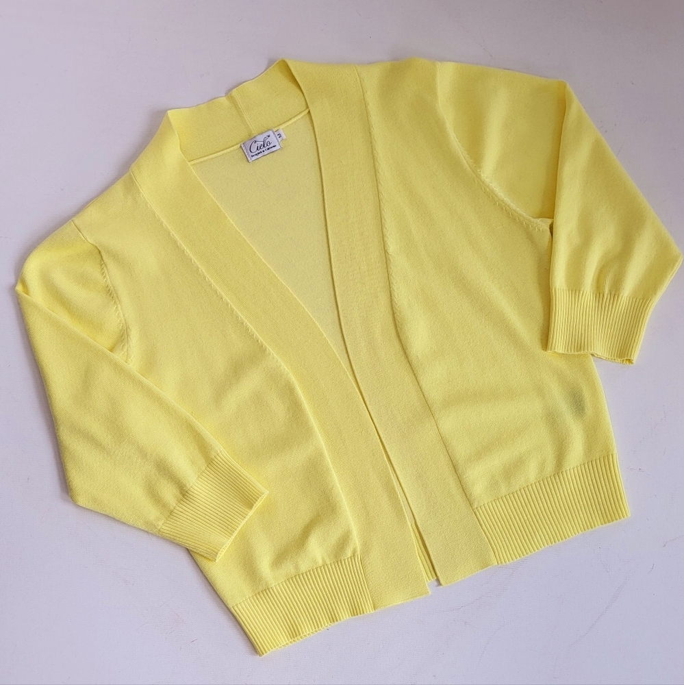 Bright Yellow Cardigan